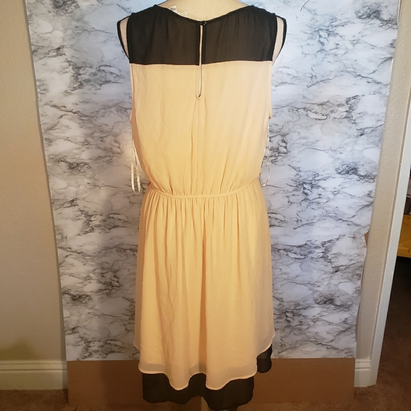 Tan and black dress - Picture 2 of 2